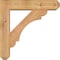Ekena Millwork Olympic Craftsman Smooth Bracket w/ Offset Brace, Western Red Cedar, 5 1/2"W x 22"D x 22"H BKT0604X22X22OLY04SWR - alternate 3